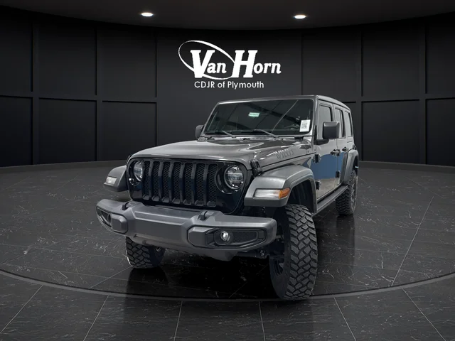 Used 2021 Granite Crystal Metallic Clearcoat Jeep Unlimited Willys image 3