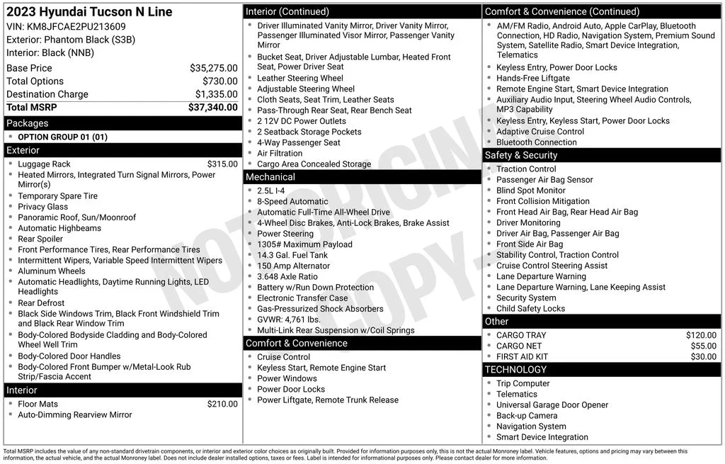 Used 2023 Black Hyundai N Line image 17