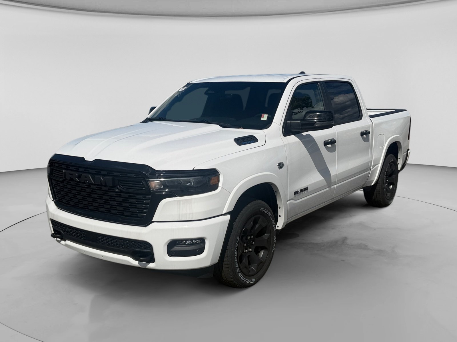 New 2026 Bright White Clear-Coat Exterior Paint RAM Big Horn 4x4 Crew Cab 5