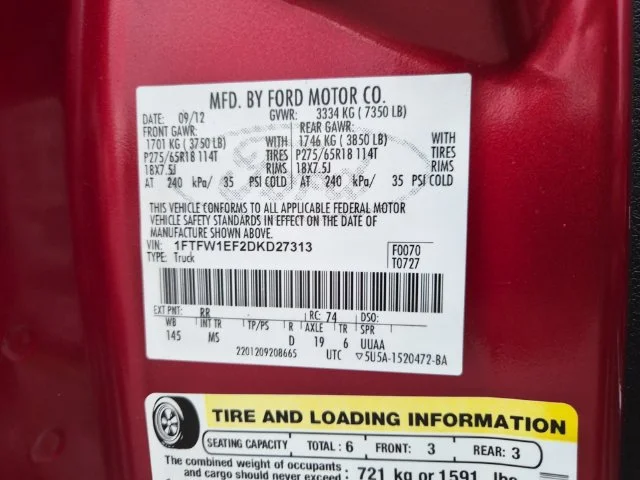 Used 2013 Ruby Red Metallic Ford XLT image 24