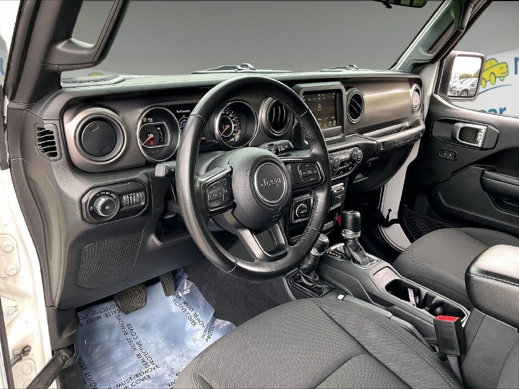 Used 2022 Bright White Clearcoat Jeep Unlimited Sport S image 8