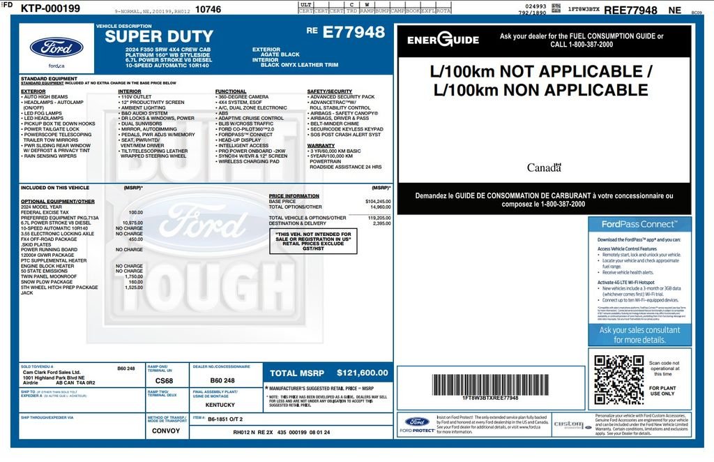 Certified Used 2024 Black Ford Platinum image 4