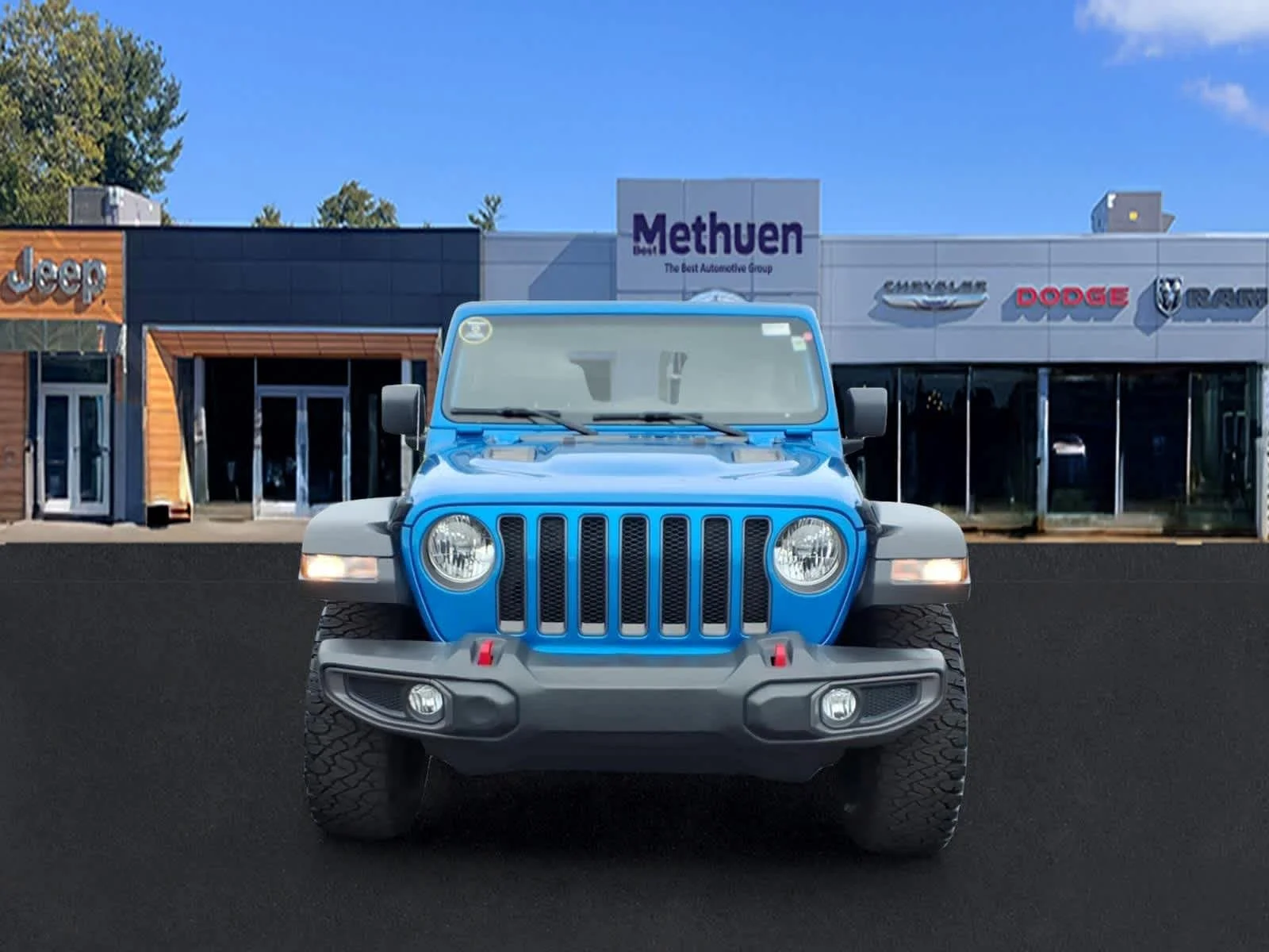Used 2021 Hydro Blue Pearlcoat Jeep Unlimited Rubicon image 8