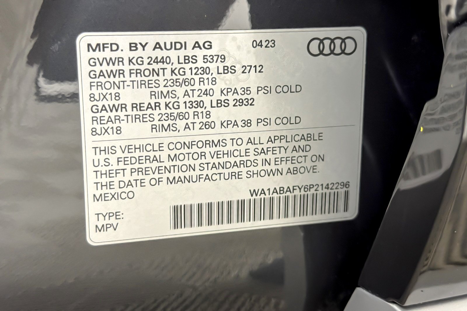 Used 2023 Manhattan Gray Metallic Audi Premium 40 TFSI quattro image 27