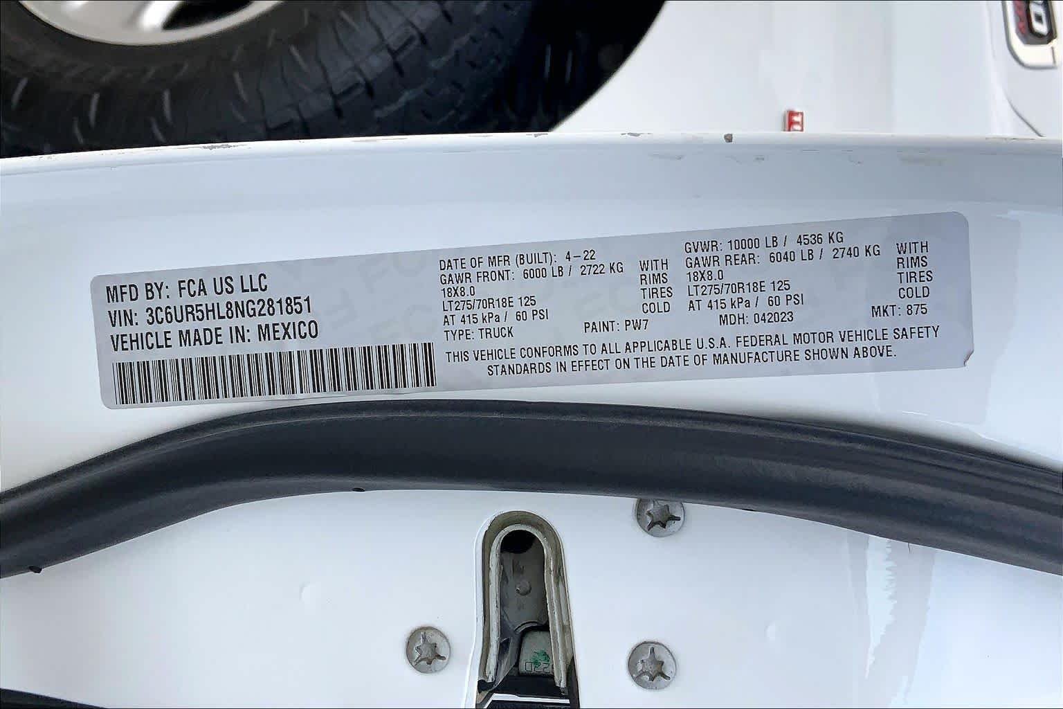 Used 2022 Bright White Clearcoat Ram Tradesman image 35