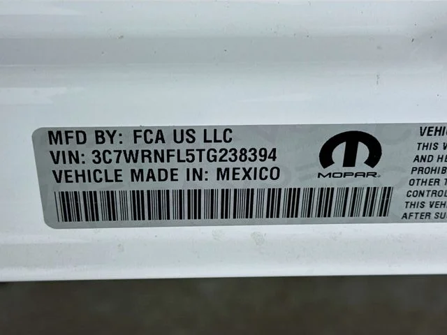 New 2026 Bright White Clear-Coat Exterior Paint RAM TRADESMAN image 28