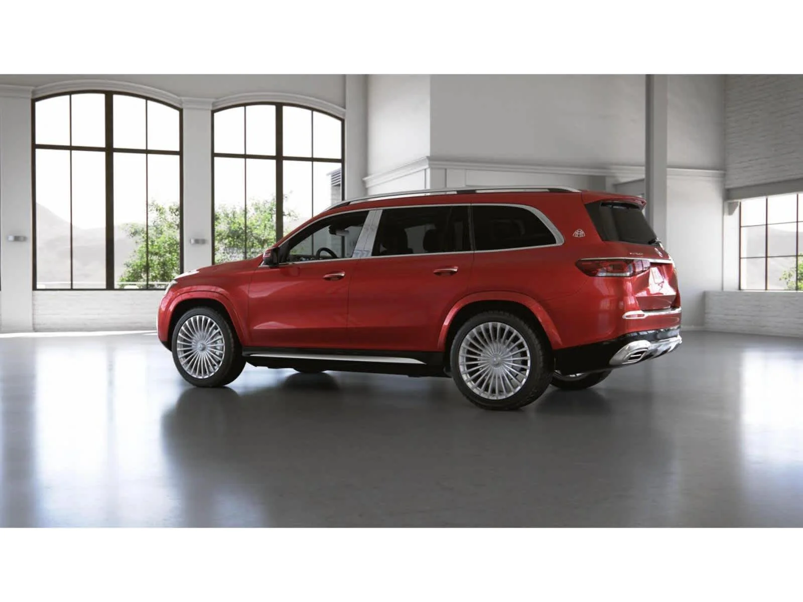 Used 2022 MANUFAKTUR Cardinal Red Metallic Mercedes-Benz Maybach GLS 600 image 31