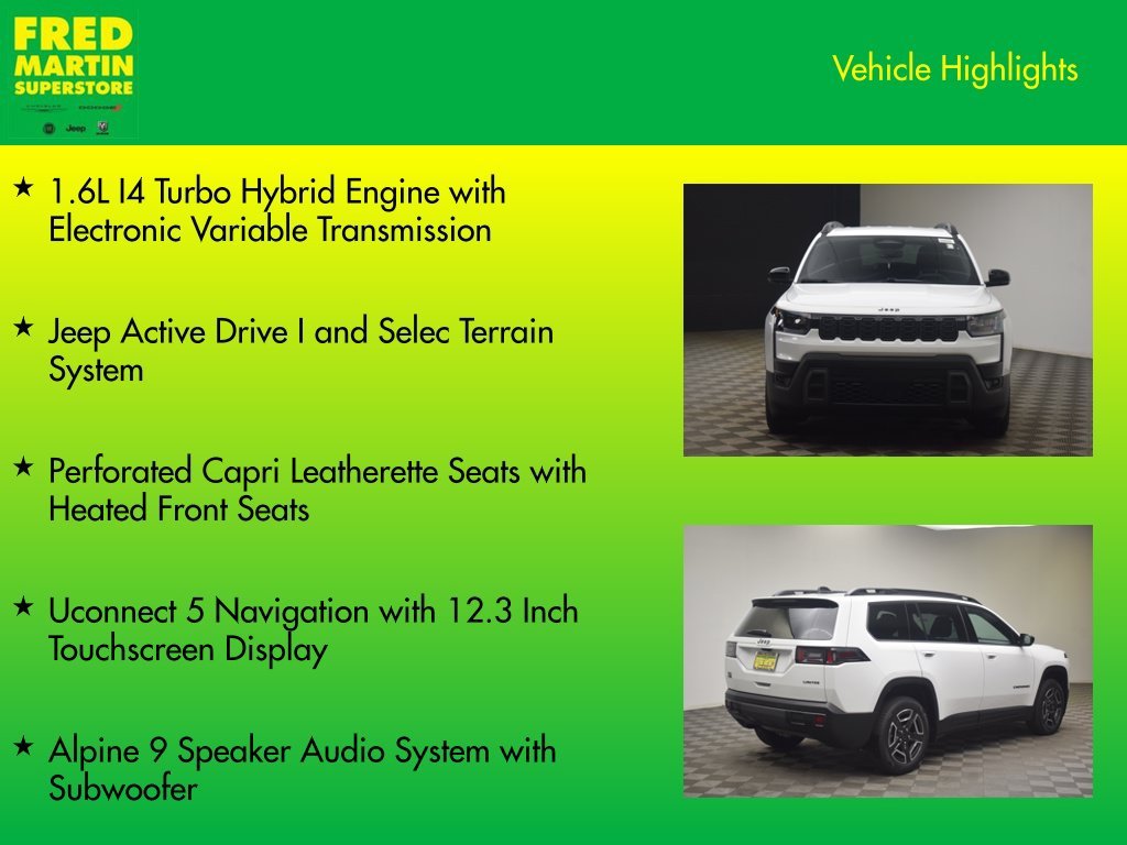 New 2026 Bright White Clear-Coat Exterior Paint Jeep Limited image 7