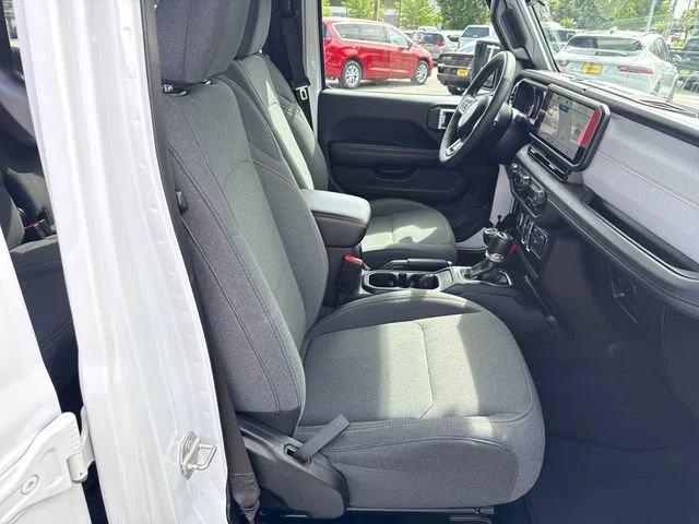 Used 2024 Bright White Clearcoat Jeep Sahara 4xe image 9