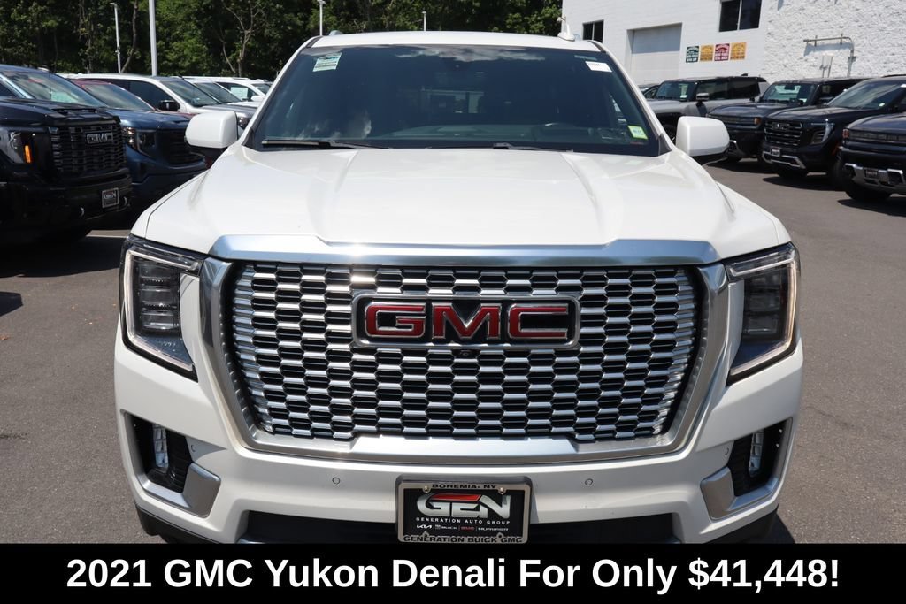 Used 2021 WHITE FROST TRICOAT GMC Denali image 2