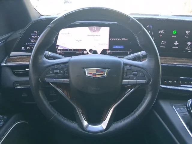 Used 2023 Crystal White Tricoat Cadillac Premium Luxury image 9