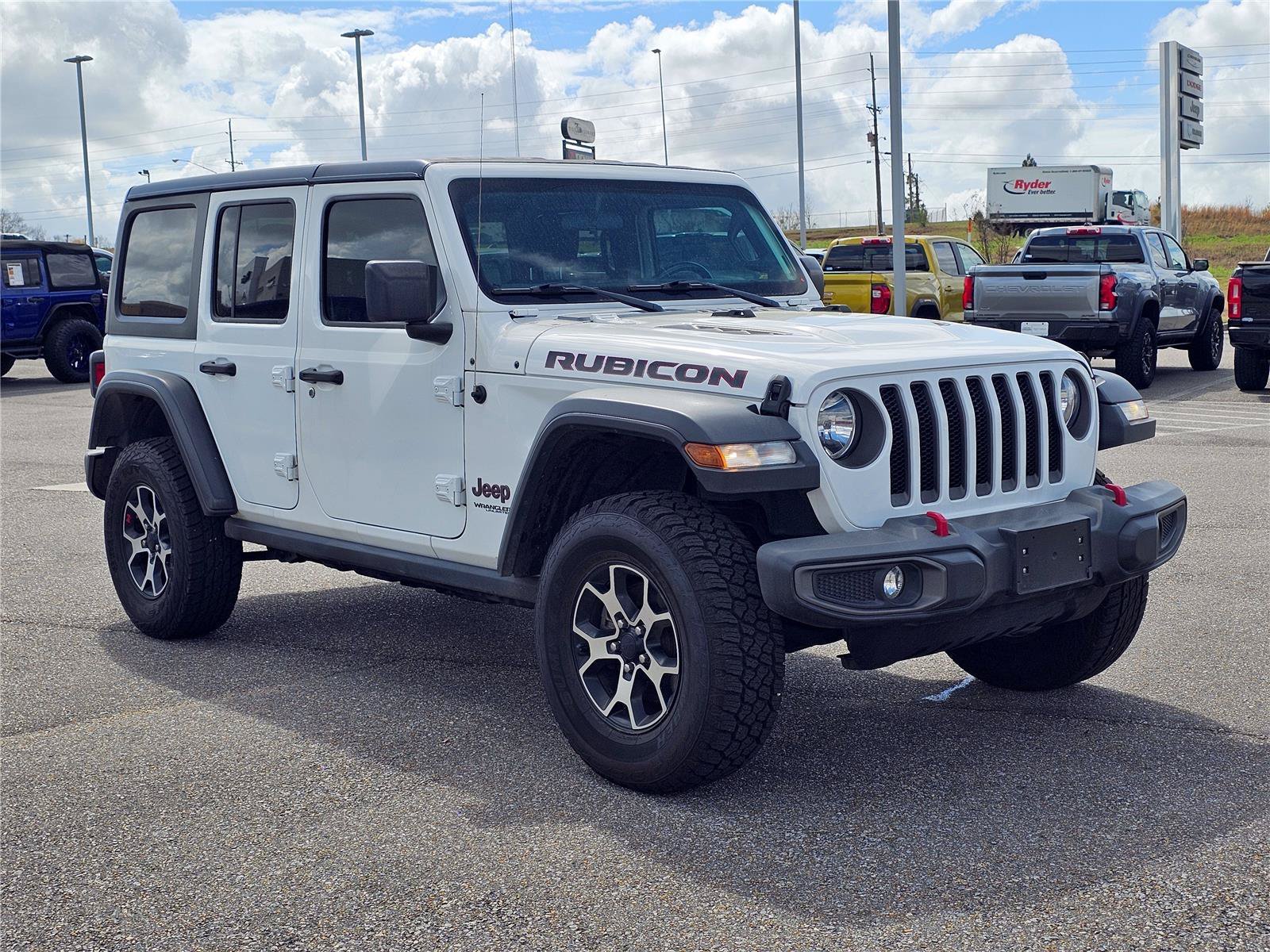 Used 2020 Bright White Clearcoat Jeep Rubicon image 4