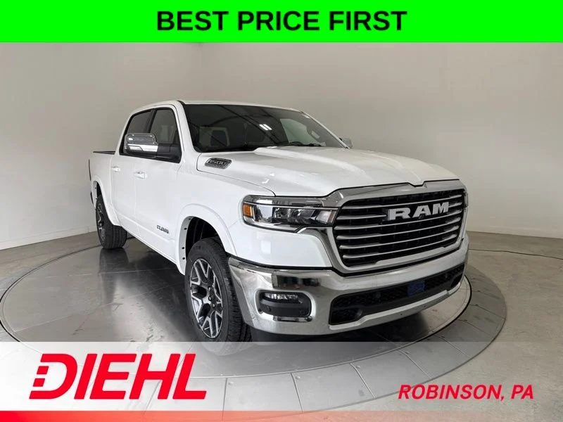 New 2026 Bright White Clear-Coat Exterior Paint RAM Laramie image 1