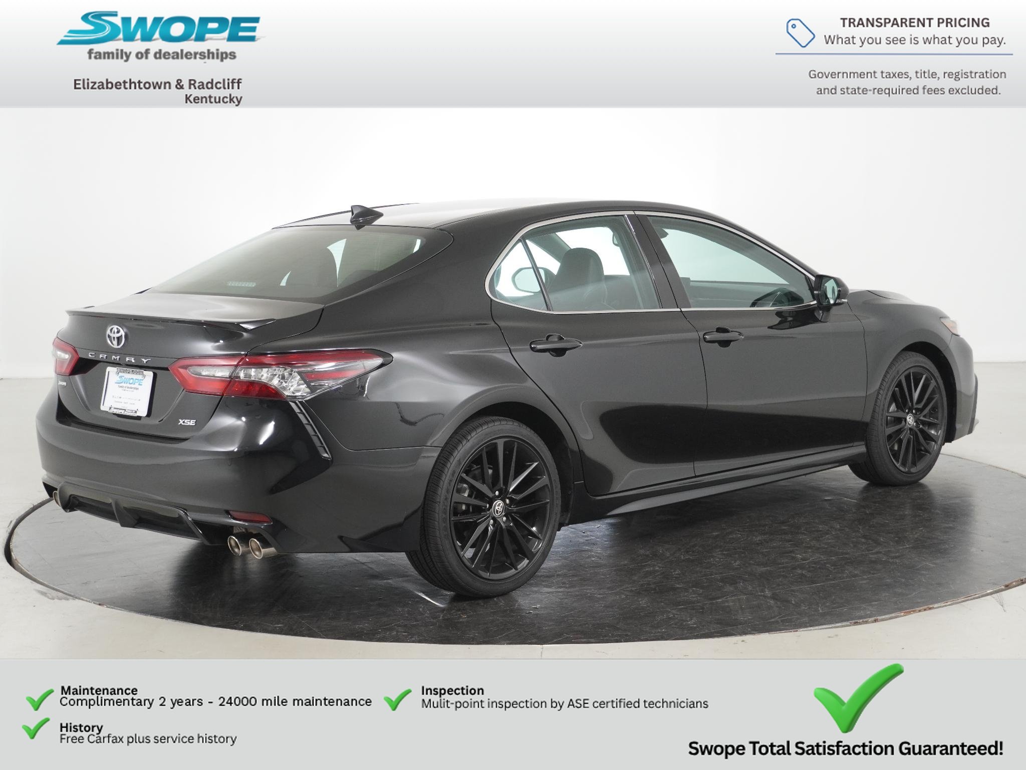 Used 2024 Midnight Black Metallic Toyota XSE image 3