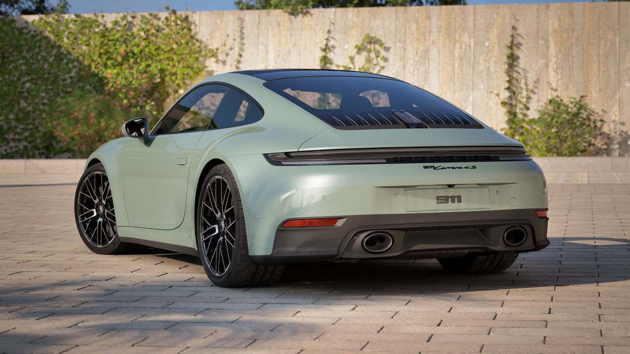 New 2027 Shade Green Metallic Porsche Carrera 4S image 3