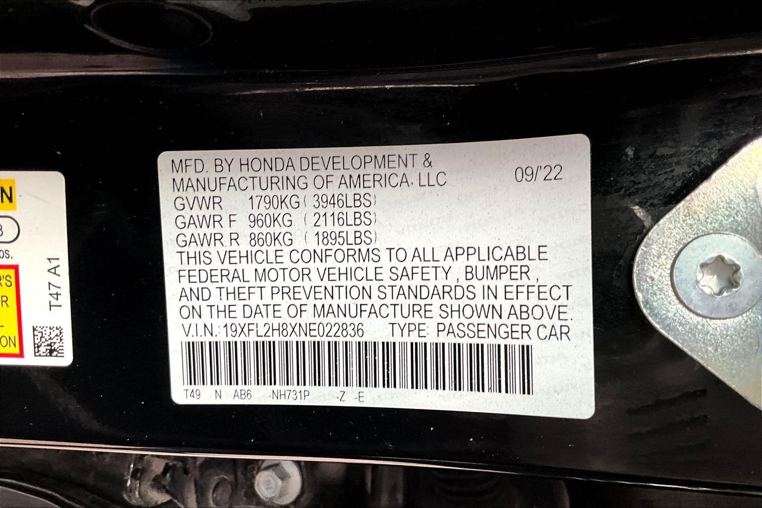 Used 2022 Black Honda Sport image 16