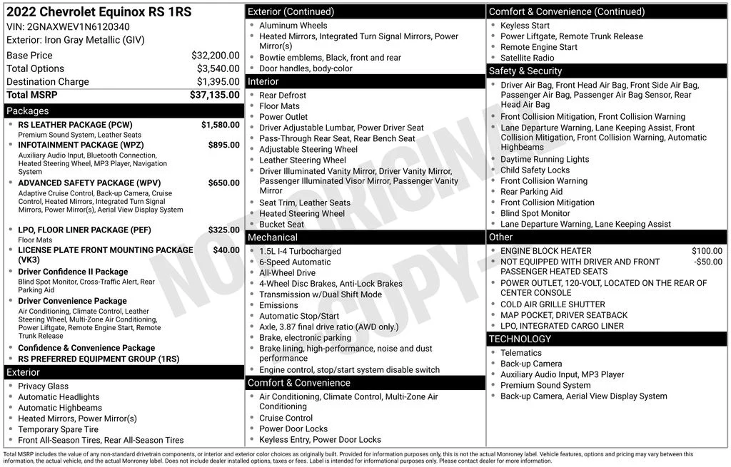 Used 2022 Iron Gray Metallic Chevrolet RS image 36