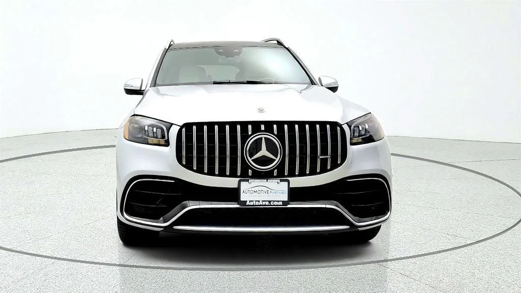 Used 2021 Iridium Silver Metallic Mercedes-Benz AMG® GLS 63 4MATIC+ SUV w/ Carbon Fiber Trim & Captain