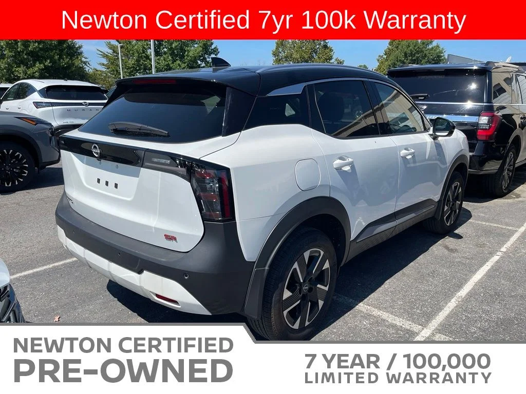 Certified Used 2025 Aspen White/Super Black Nissan SR image 12