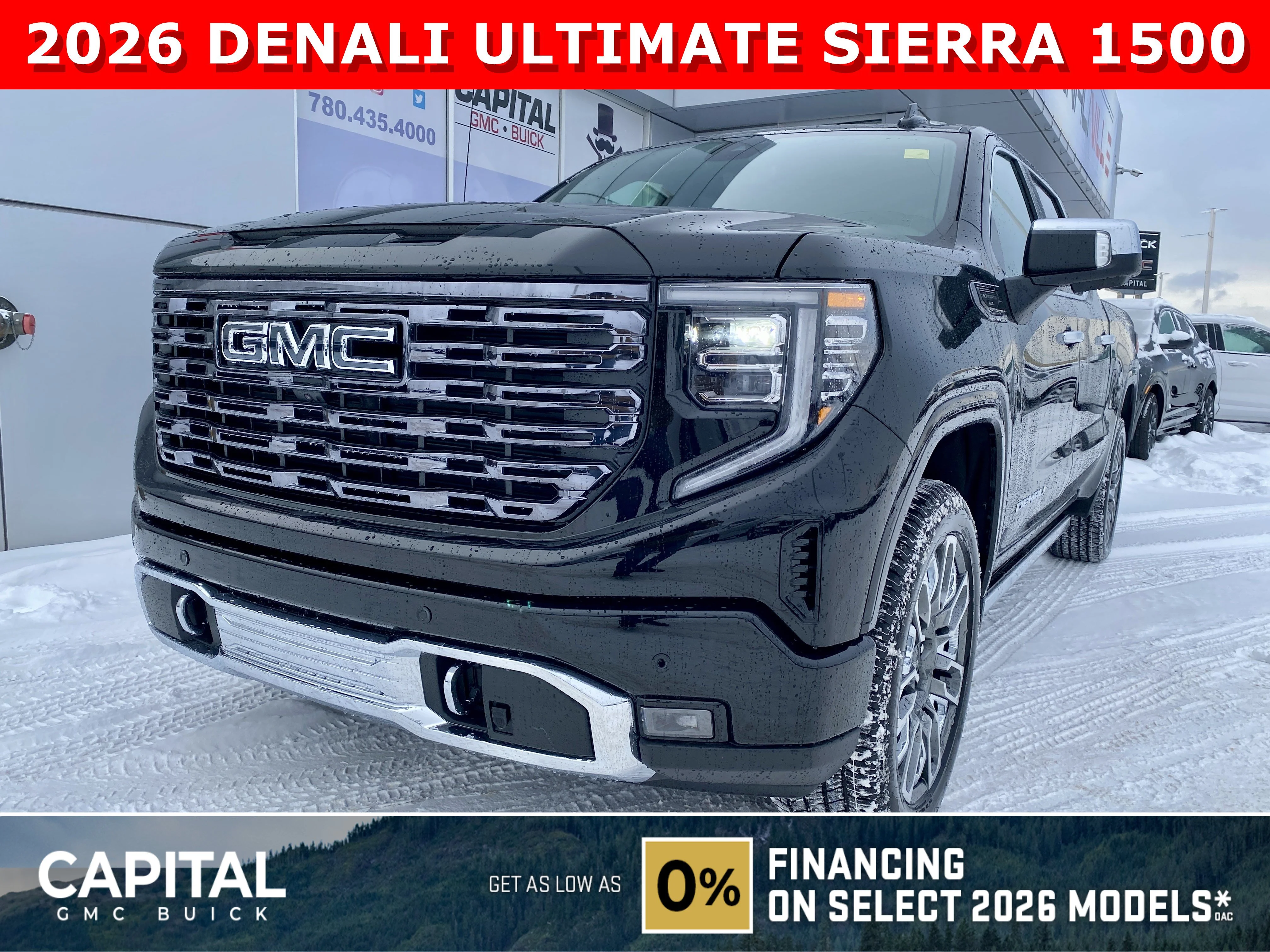 New 2026 ONYX BLACK GMC Denali Ultimate image 1