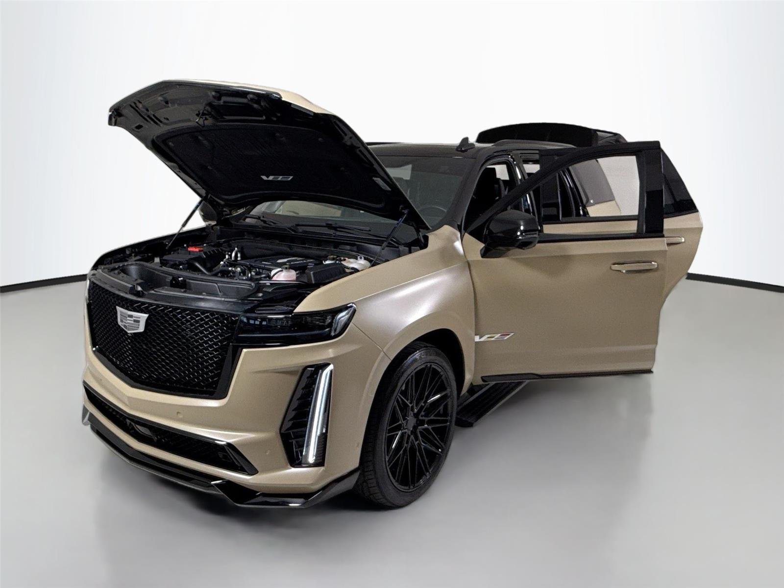 Used 2023 Black Raven Cadillac AWD V-Series | Vossen Wheels | Two Tone Wrap image 45