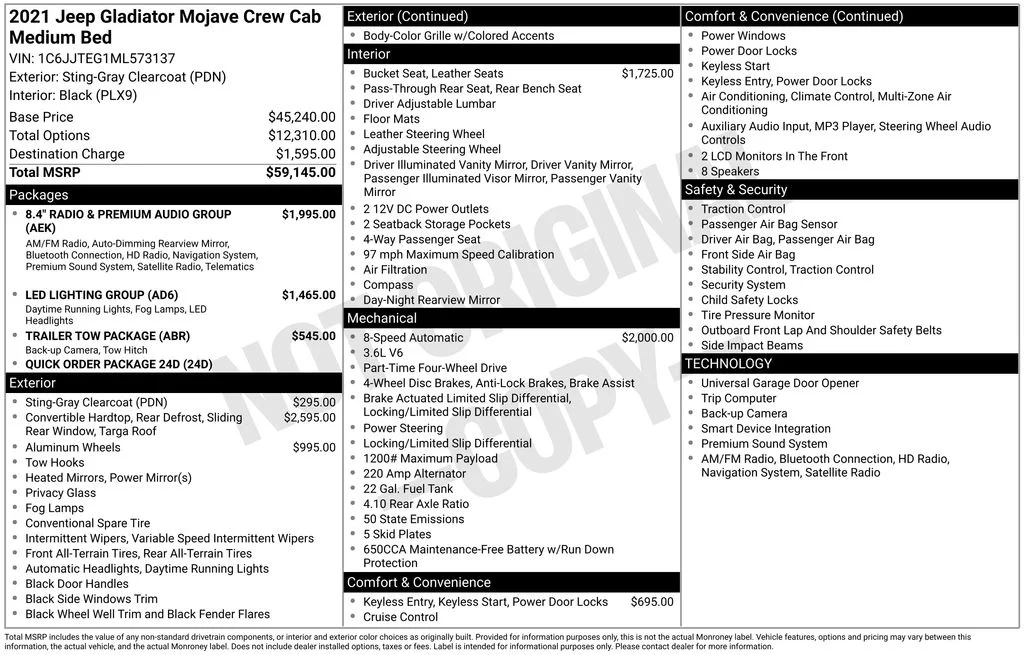 Used 2021 Gray Jeep Mojave image 6