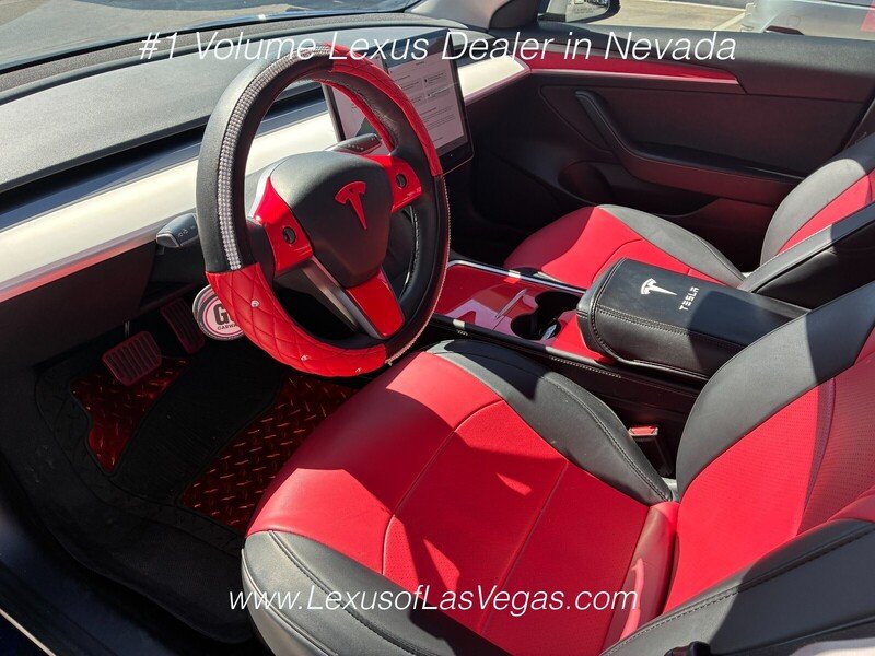 Used 2021 Deep Blue Metallic Tesla Long Range image 4