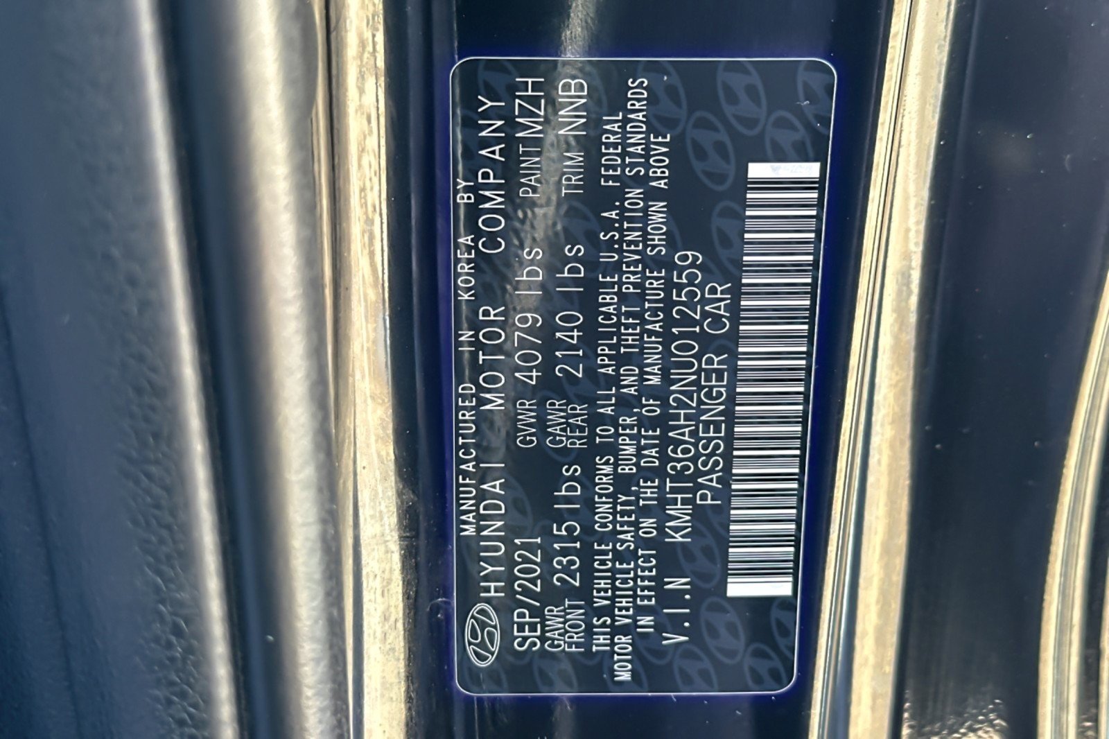 Used 2022 BLACK Hyundai  image 27