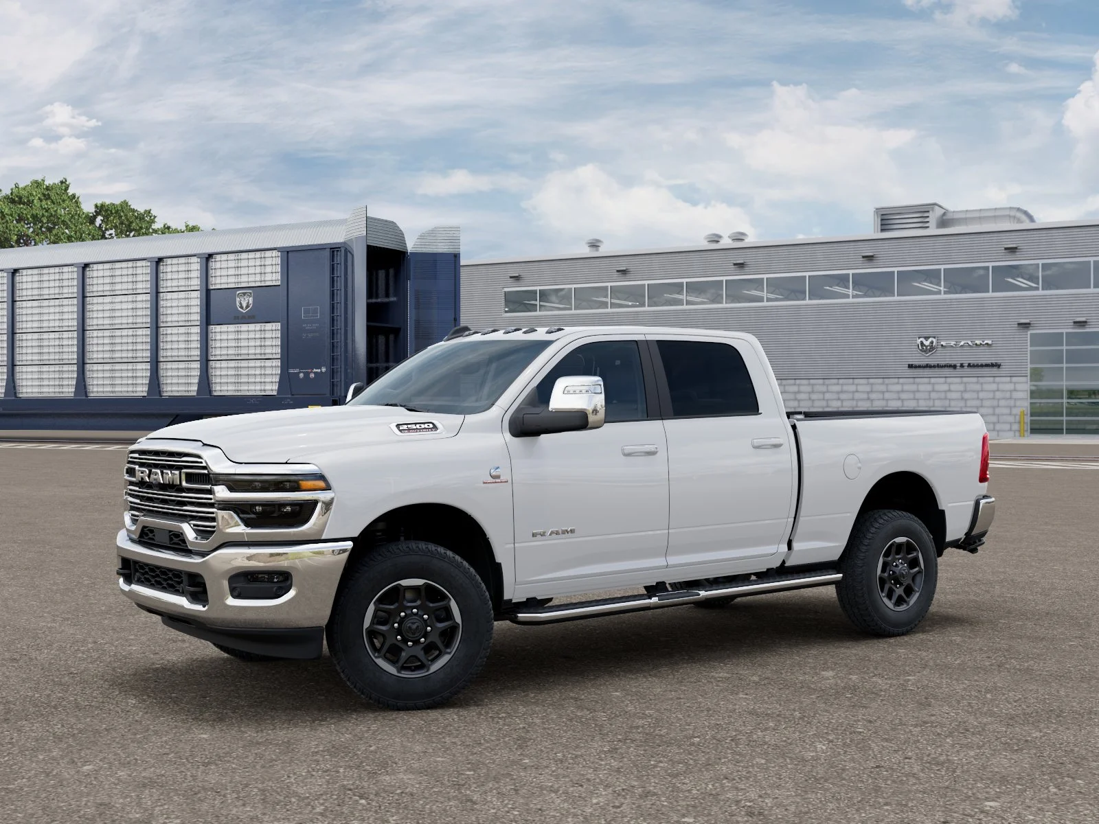 New 2026 Bright White Clear-Coat Exterior Paint RAM LARAMIE image 1