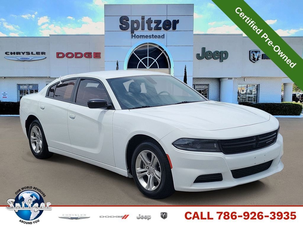 Certified Used 2023 White Dodge SXT image 1