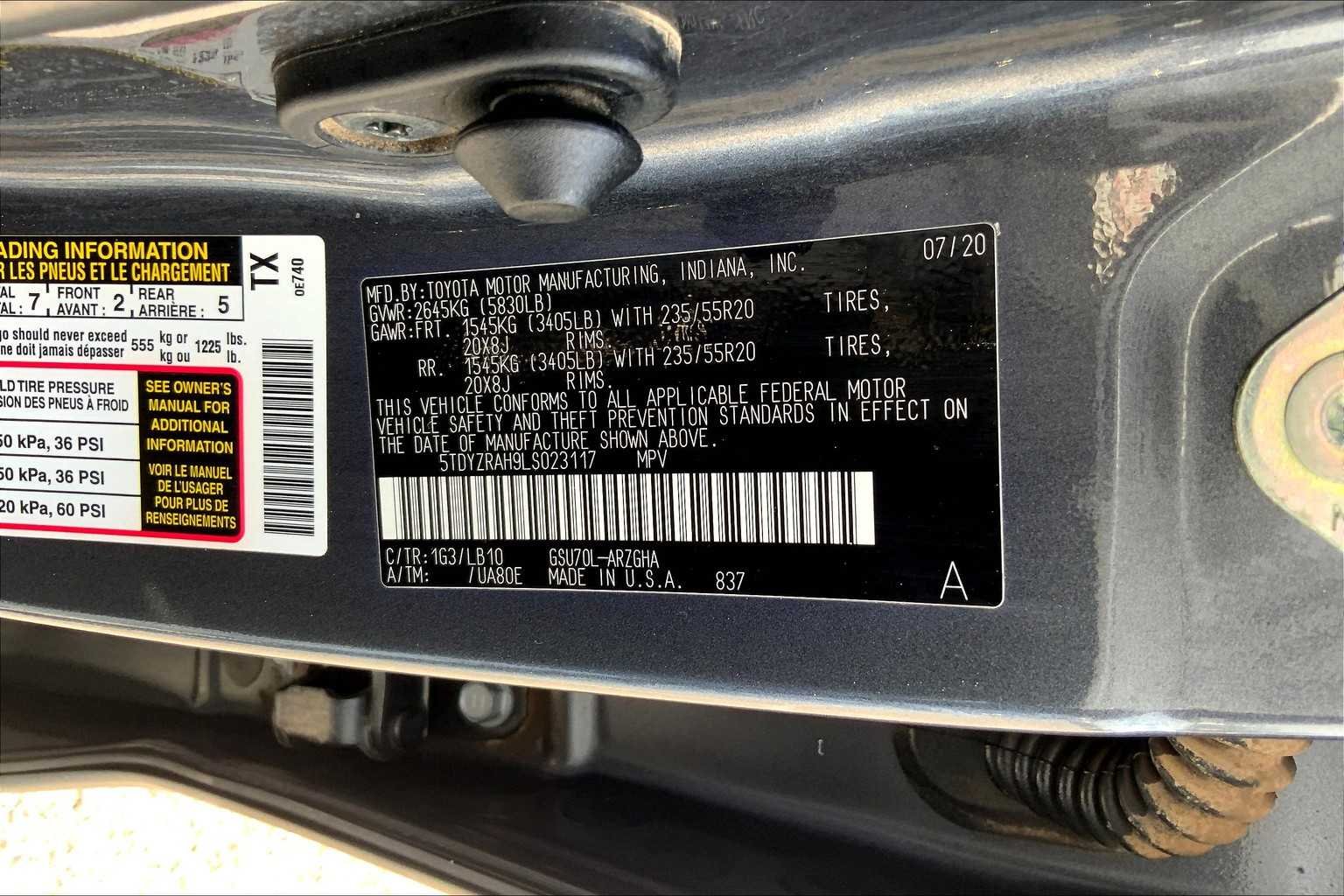 Used 2020 Magnetic Gray Metallic Toyota Limited image 36