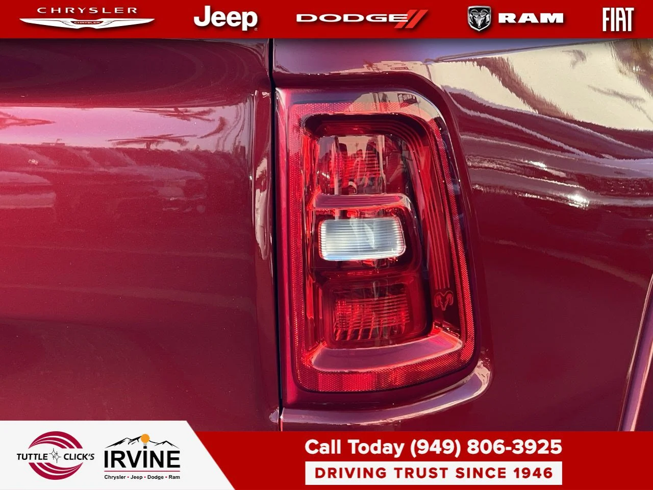 New 2027 Molten Red Pearl-Coat Exterior Paint RAM Laramie image 15