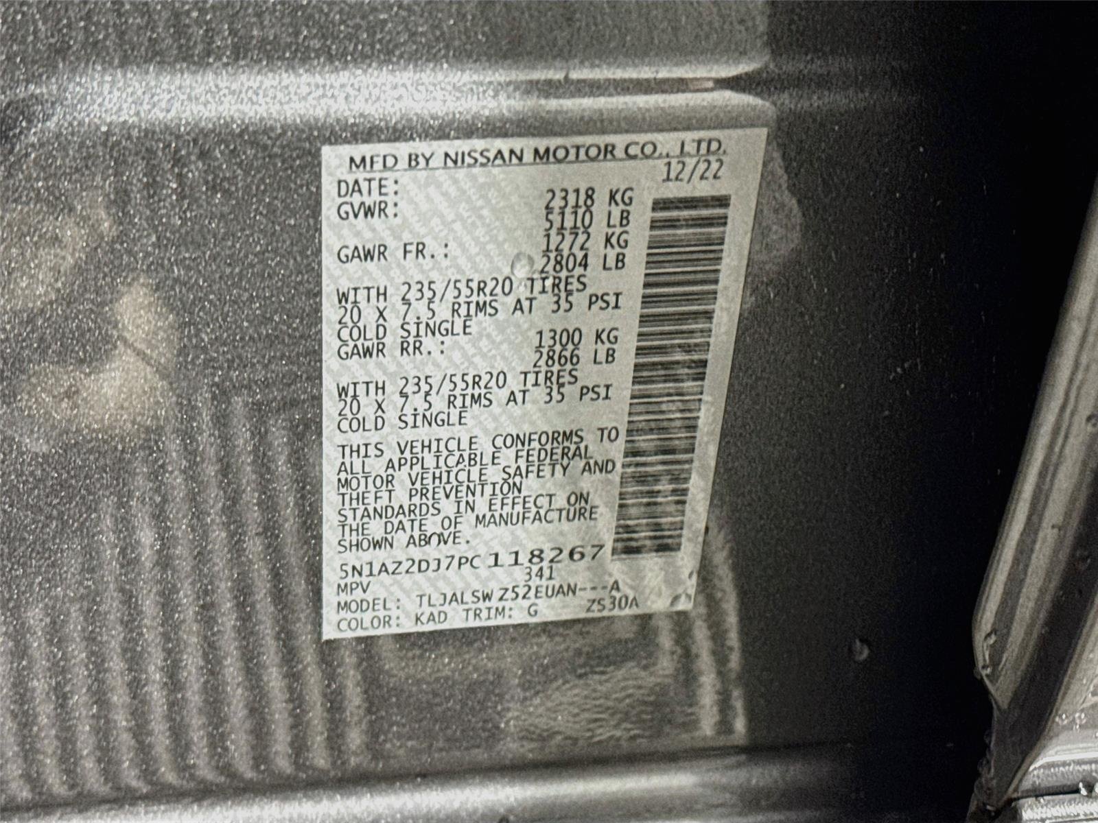 Used 2023 Gun Metallic Nissan Platinum image 32