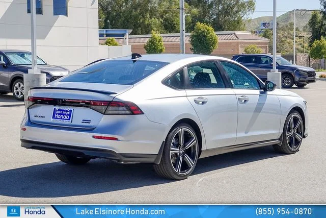 New 2026 Solar Silver Metallic Honda Sport Hybrid image 6