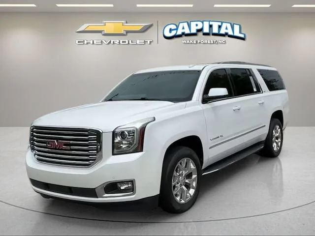 Used 2017 WHITE FROST TRICOAT GMC SLT image 1
