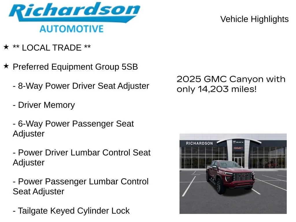 Used 2025 Volcanic Red Tintcoat GMC Denali image 11