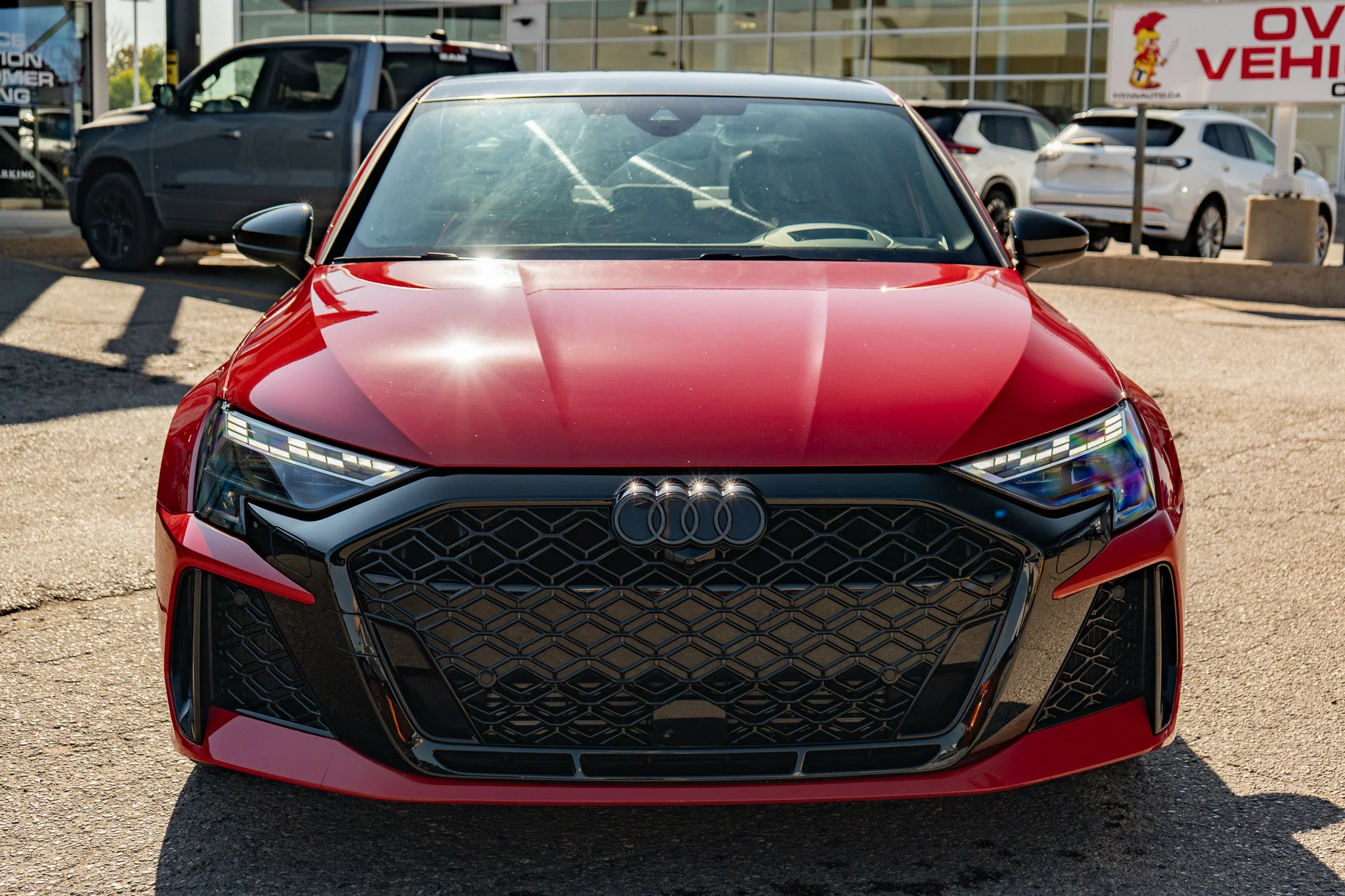 Certified Used 2025 Progressive Red Metallic Audi 2.5 TFSI Quattro*394HP! | 5 Cylinder Turbo | RS Design + Tech Pack | PPF | Winter Tires Included image 4