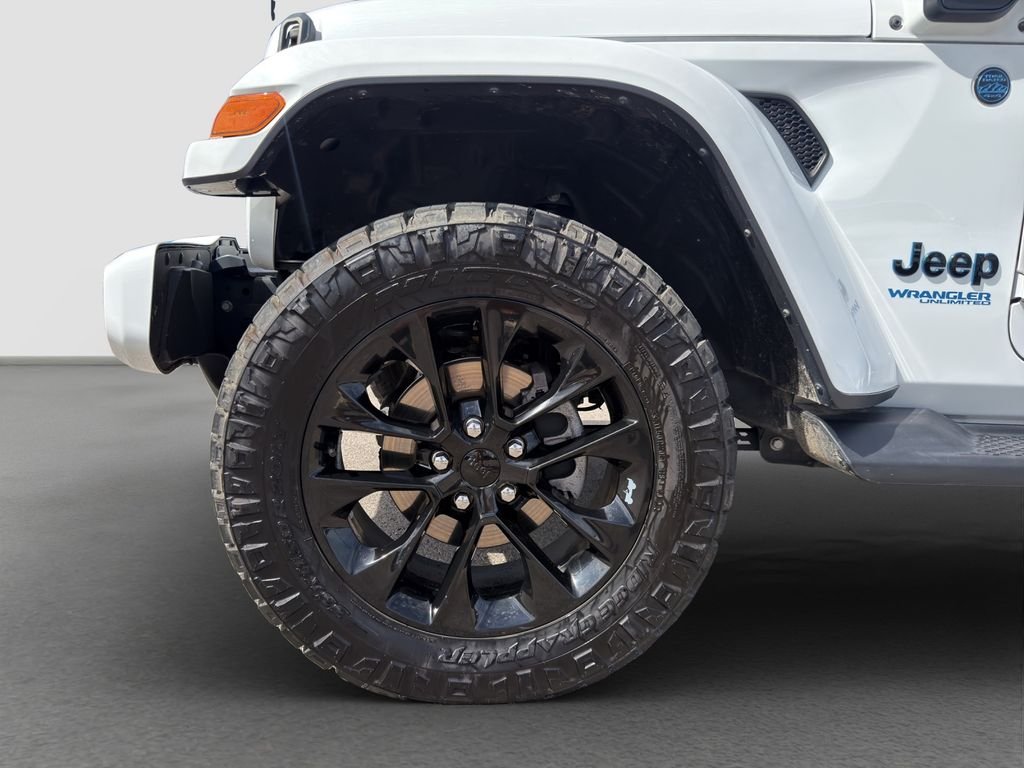 Used 2021 White Jeep Unlimited Sahara 4xe image 21