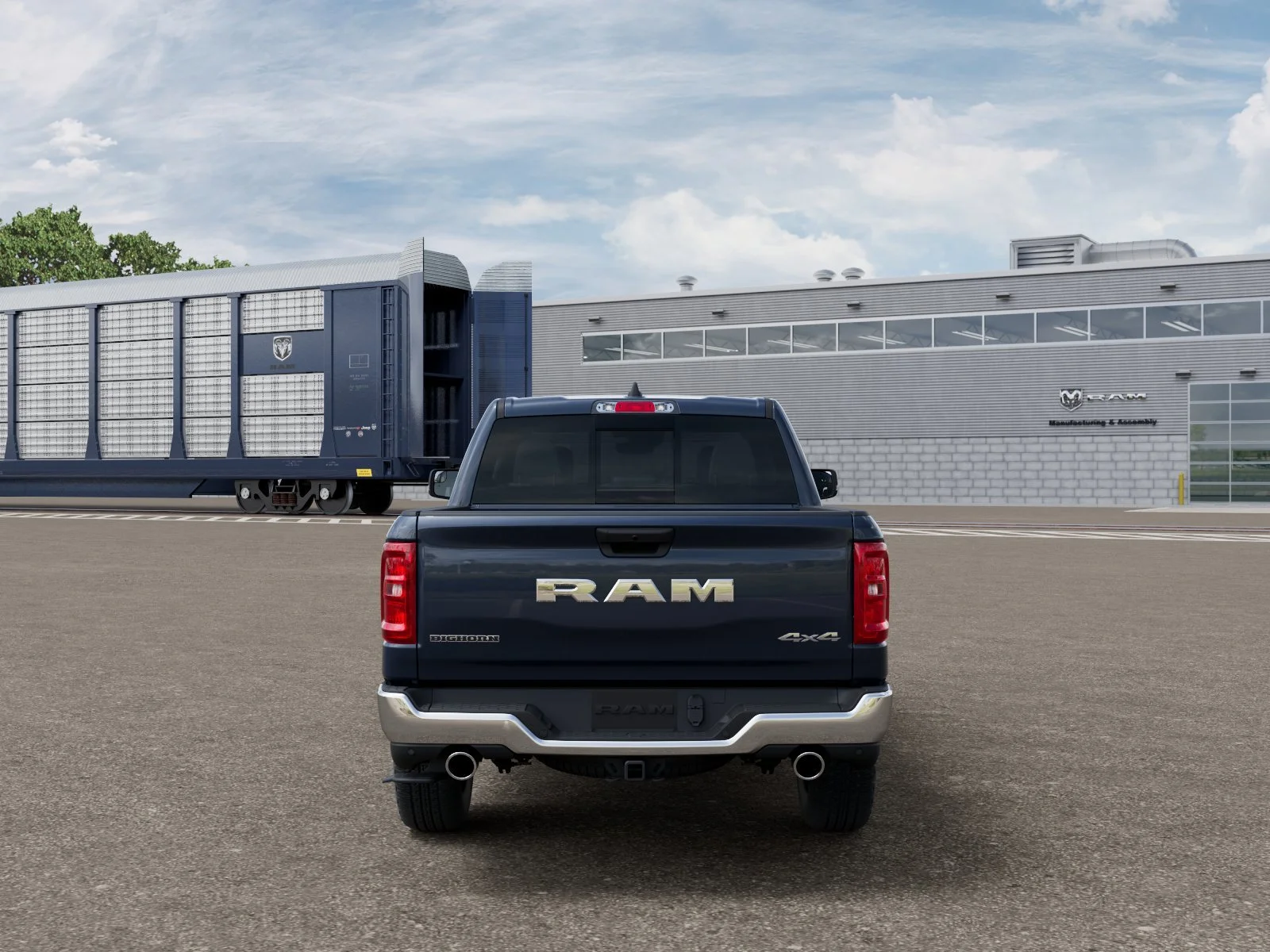 New 2026 Forged Blue Metallic Exterior Paint RAM Big Horn image 7