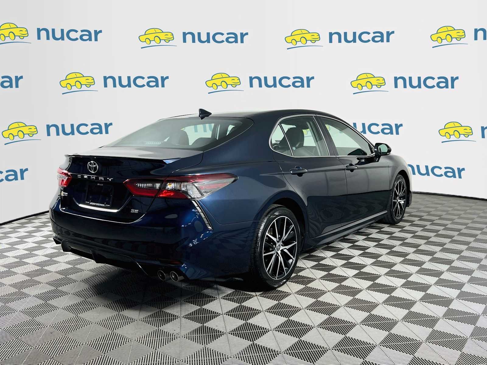 Used 2021 Galactic Aqua Mica Toyota SE image 7
