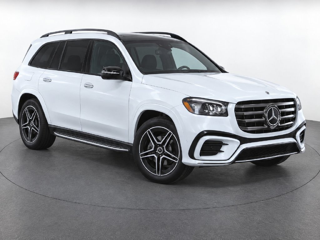 Certified Used 2025 Polar White Mercedes-Benz GLS 450 image 2