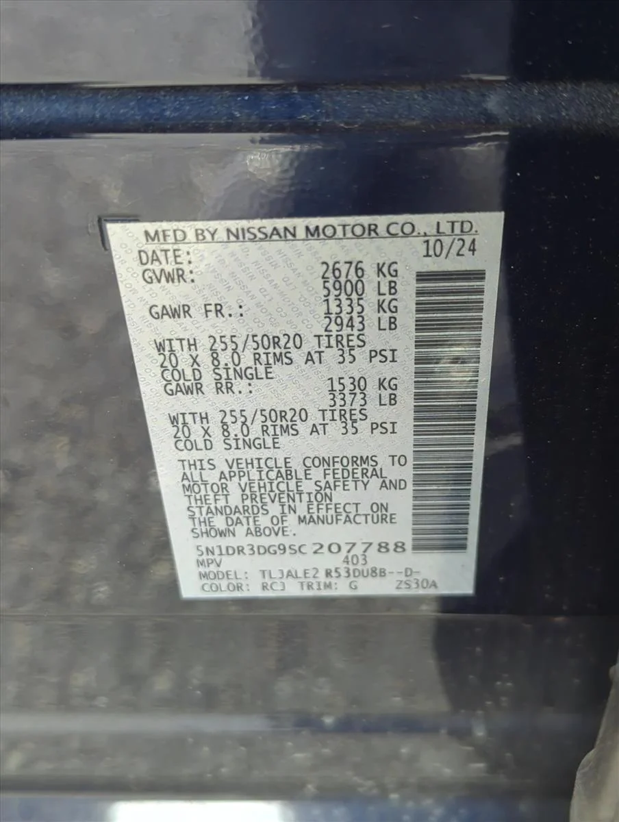 Used 2025 Deep Ocean Blue Pearl Nissan Platinum image 28