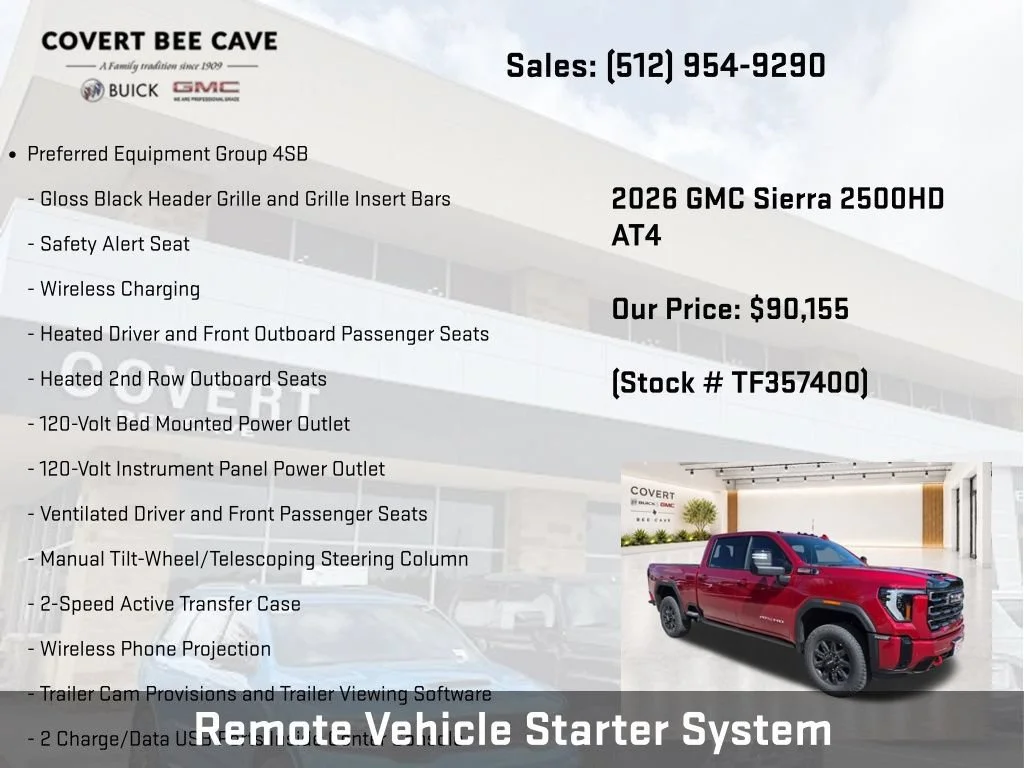 New 2026 Volcanic Red Tintcoat GMC AT4 image 15