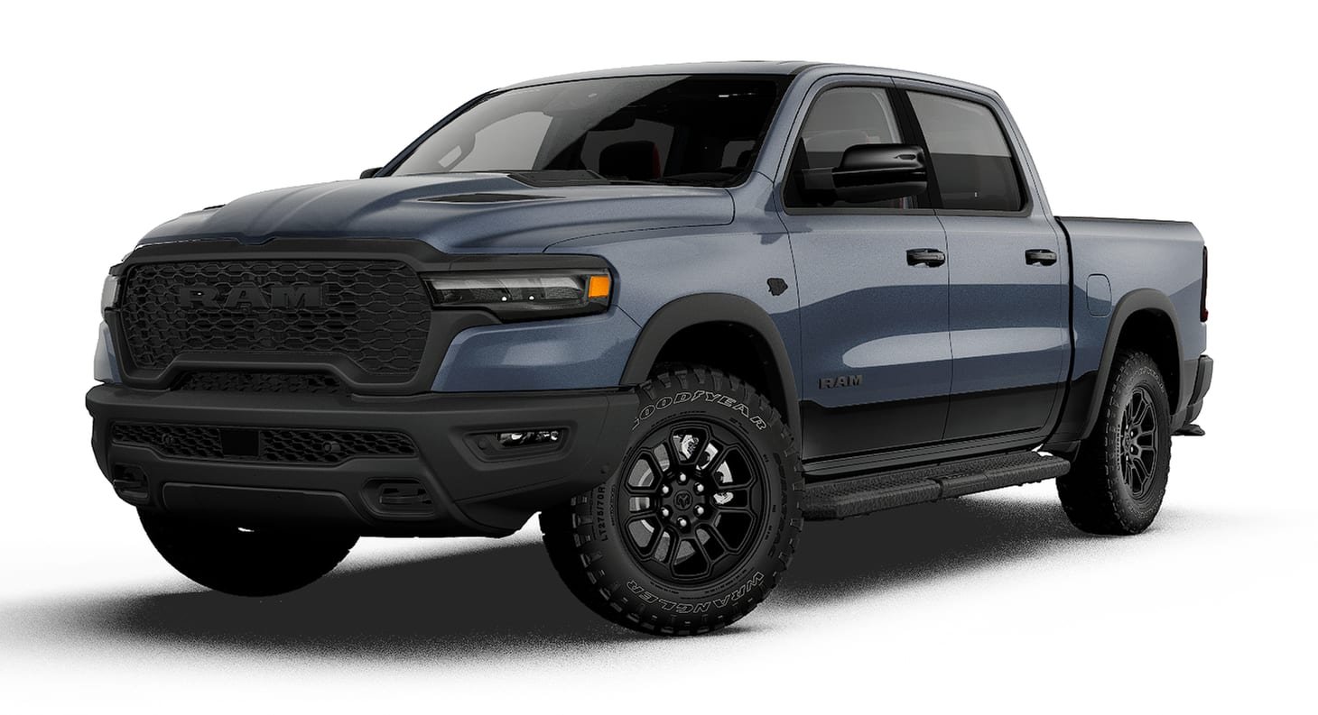 New 2027 Forged Blue Metallic Exterior Paint RAM REBEL image 1