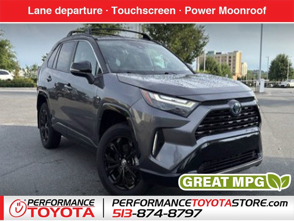 Used 2022 Midnight Black Metallic Toyota Hybrid XSE image 1