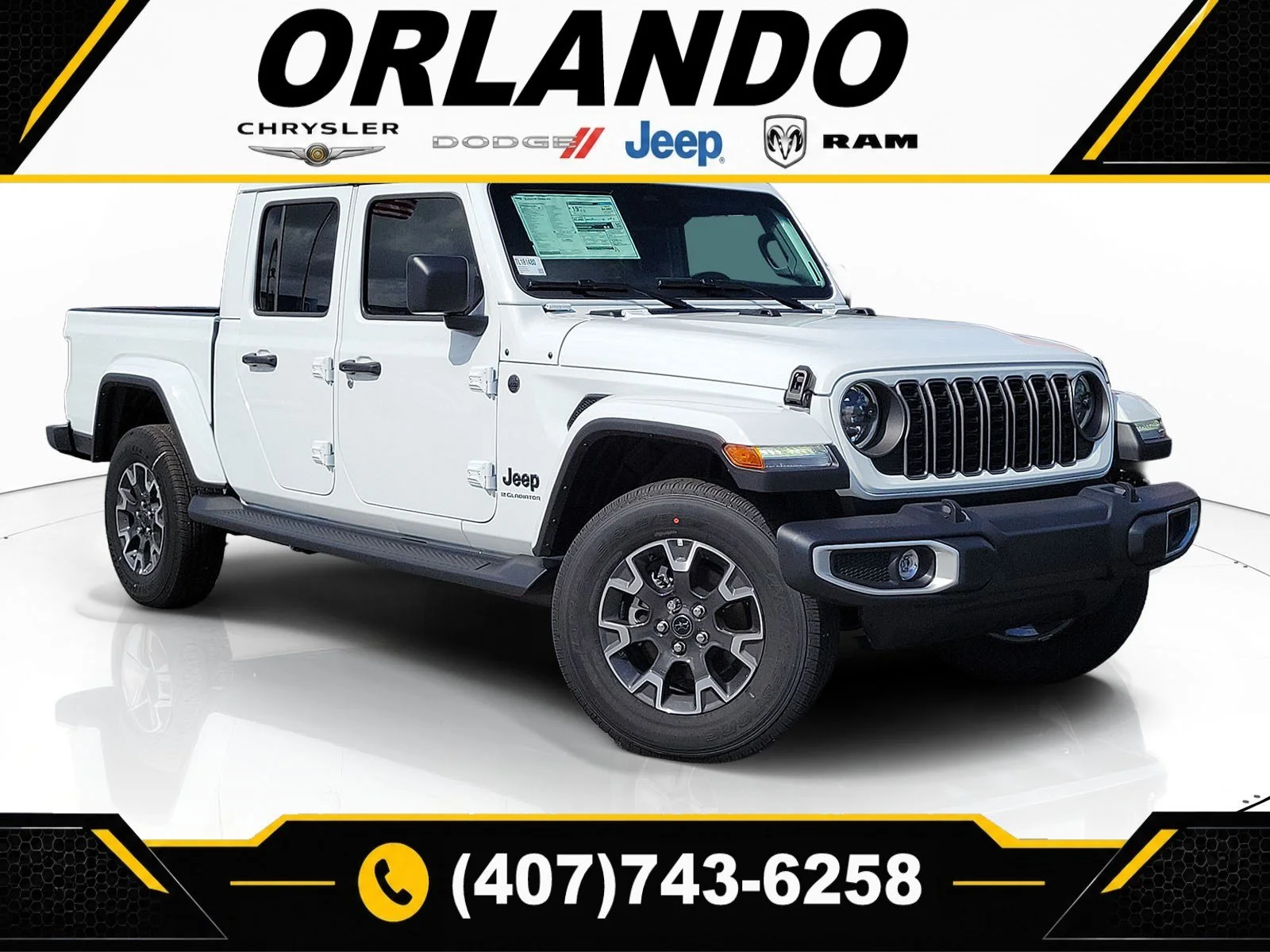 New 2026 Bright White Clearcoat Jeep Sahara image 1