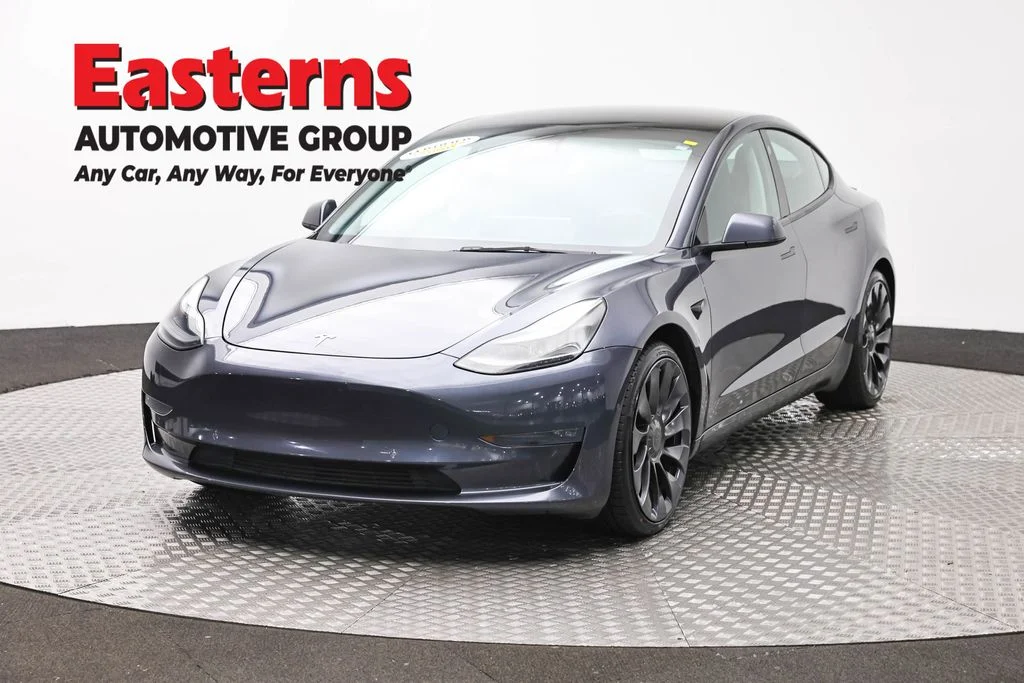 Used 2022 Gray Tesla Performance image 1
