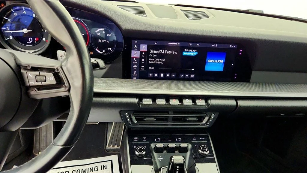 Used 2020 Guards Red Porsche Carrera Coupe w/ Classic Wheels, Bose Audio, LCA & Cooled Seats image 16