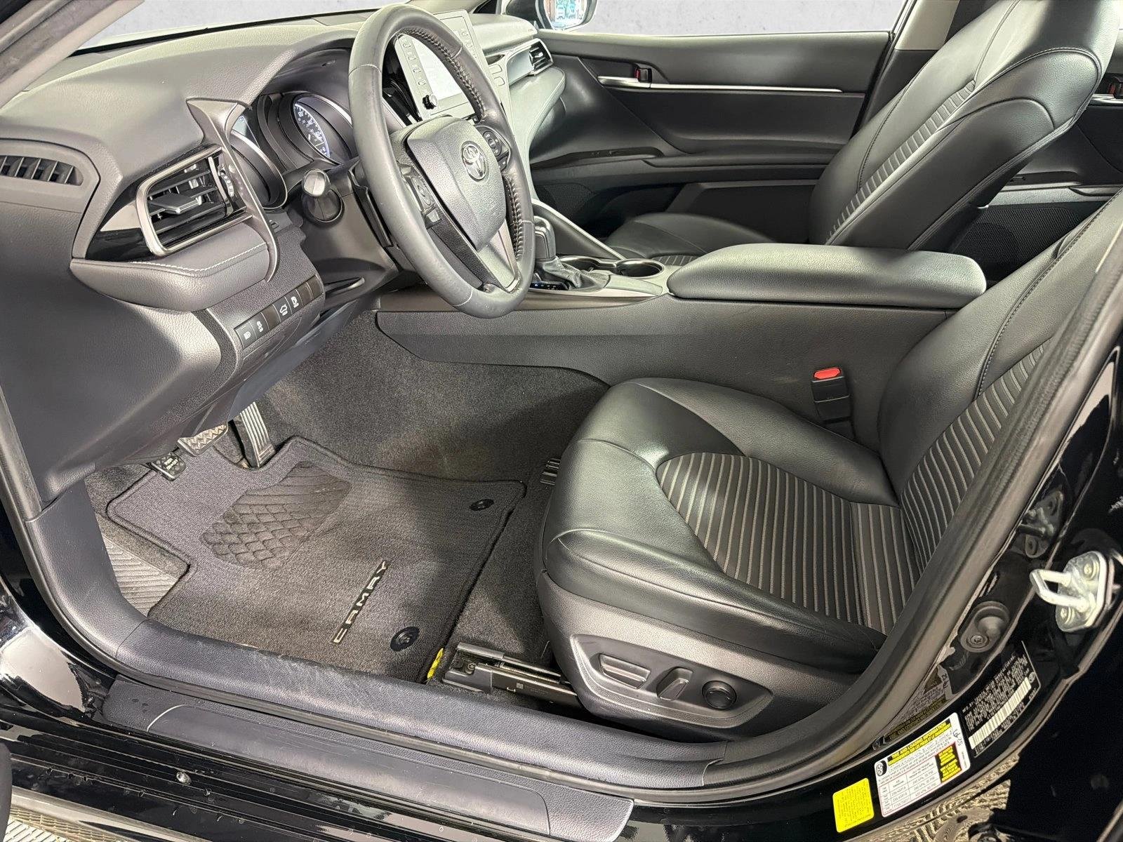 Certified Used 2021 Midnight Black Metallic Toyota SE image 9