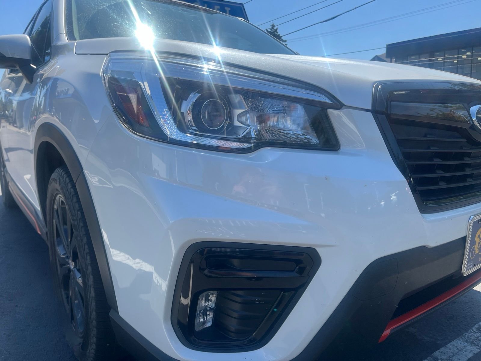 Used 2020 Crystal White Pearl Subaru Sport image 3